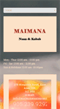 Mobile Screenshot of maimanarestaurant.com